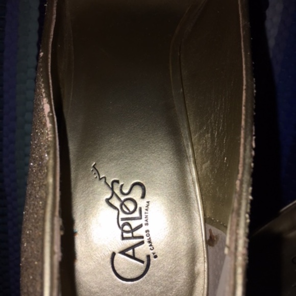 Gold Glitter Heels - Picture 2 of 6